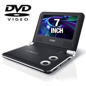 Coby TFDVD7009 Portable DVD Player   7 Widescreen, Integrated Stereo 