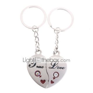 Stainless Lovers keychains (Hearts / 2 Piece Set)   USD $ 1.49