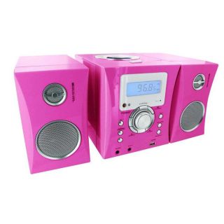 MICRO CHAINE RADIO CD ROSE + STICKERS   Achat / Vente CHAINE HI FI 
