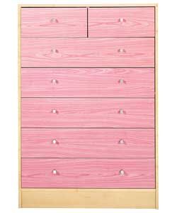 Buy Malibu 5 + 2 Drawer Chest   Pink at Argos.co.uk   Your Online Shop 