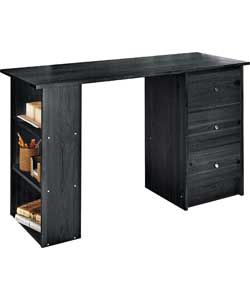 Buy Malibu 3 Drawer Home Office Desk   Black at Argos.co.uk   Your 