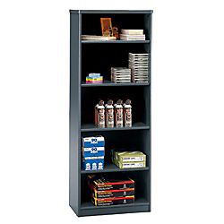 Bush Office Advantage 5 Shelf Bookcase, 66 3/8H x 25 3/8W x 13 5/8D 