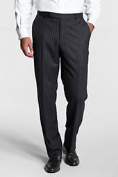 Mens Plain Front Tailored Fit Pattern Flannel Trouser