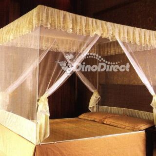 Wholesale Queen Size 4 Corner Mosquito Bed Canopies Netting 