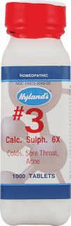 Hylands No.3 Calcium Sulphate 6x    1000 Tablets   Vitacost 
