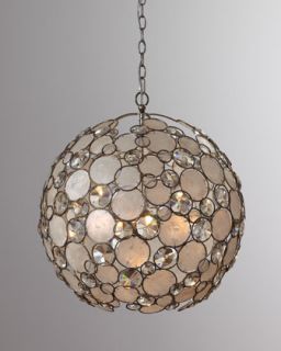 Antiqued Silver Leaf Chandelier   The Horchow Collection