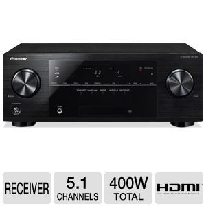 Pioneer VSX 822 K A/V Receiver   5.1 Channel, 400 Watts Total, 3D 