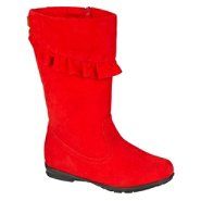 Yoki Girls Abrielle Ruffle Boot   Red at Kmart