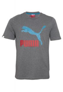 Camiseta Puma Puma Vintage No. 1 Logo Cinza   Compre Agora  Dafiti