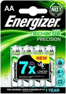 Energizer Accu Recharge Precision AA Batteries   4 Pack  Ebuyer