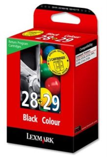 Lexmark No 28 Black and No 29 Colour Ink Cartridges  Ebuyer