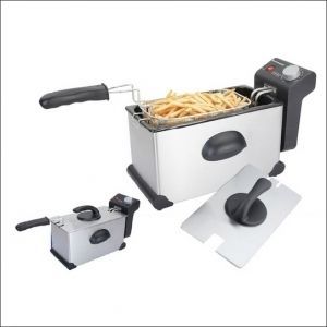 Friteuse inox techwood 3.3L 2300W Tfr 332   RueDuCommerce