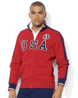 Ralph Lauren Team USA Olympic Full Zip Piqué Jacket  