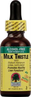 Natures Answer Milk Thistle Seed Alcohol Free    1 fl oz   Vitacost 
