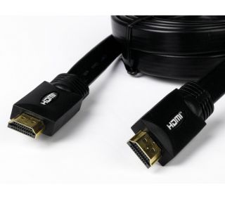 LOGIK L2FHDMI10 Flat HDMI Cable with Ethernet   2m Deals  Pcworld