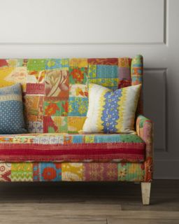 Massoud Jara Kantha Cloth Settee   The Horchow Collection