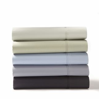 Calvin Klein Home Double Row Cord Percale Solid King Fitted Sheet 