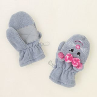 baby girl   accessories   fleece mouse mittens  Childrens Clothing 