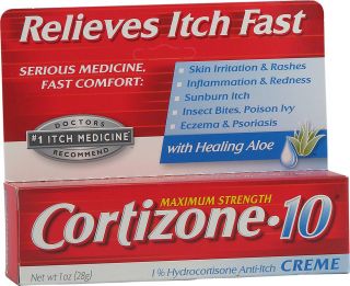 Cortizone 10 Maximum Strength Anti Itch Creme with Aloe    1 oz 
