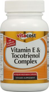 Vitacost Vitamin E & Tocotrienol Complex    60 Liquid Vegetarian 