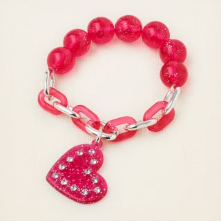 accessories   accessories   bracelets & bangles   rhinestone heart 