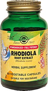 Solgar Rhodiola Root Extract    60 Vegetable Capsules   Vitacost 