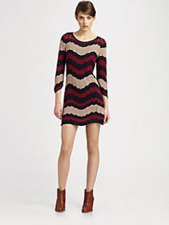Design History   Zig Zag Pointelle Sweater Dress