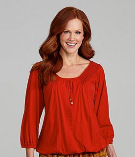 Reba Peasant Top  Dillards 