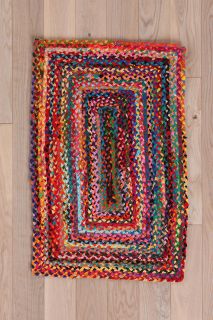 Rectangle Braid Rug   Urban Outfitters