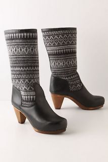 Fairisle Clog Boots   Anthropologie