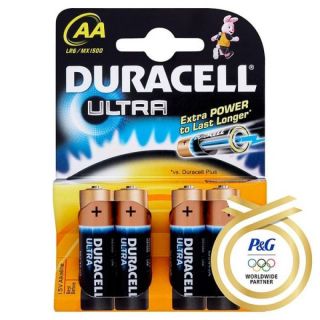 Duracell Ultra MN1500B4M3 AA Batteries   4 Pack  Ebuyer