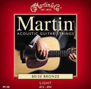 Martin M140 Light Acoustic Guitar Strings  Musicians Friend