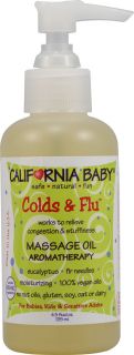 California Baby Colds and Flu™ Massage Oil    4.5 fl oz   Vitacost 