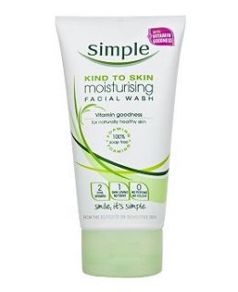 Simple Kind To Skin Moisturising Facial Wash 150ml   Boots