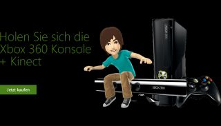 Holen Sie sich die Xbox 360 Konsole + Kinect. Genießen Sie 