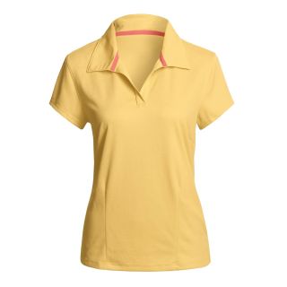 Neck Polo Shirt   Short Sleeve (For Women)   Save 61% 