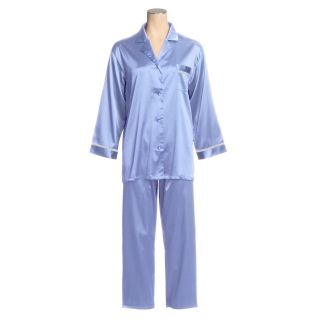 Linda Hartman Satin Charmeuse Pajamas   Long Sleeve (For Women)   Save 