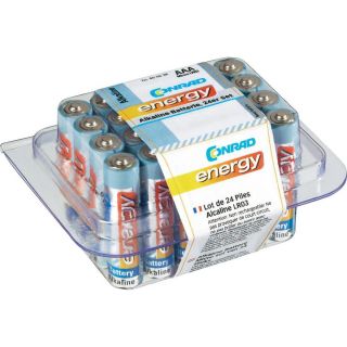 Conrad energy Alkaline Micro Batterien, 24er Set 1.5 V LR03, AAA, LR3 