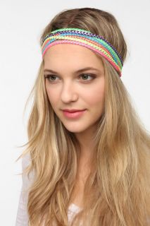 Striped Metallic Headwrap   Set of 6   Urban Outfitters