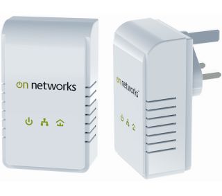 ON NETWORKS PL200 199UKS 200Mbps Ethernet Powerline Adapter Kit Deals 