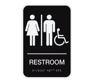 COSCO ADA Room Accessible Restroom Sign
