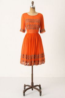 Tangerine Flicker Dress   Anthropologie