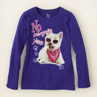girl   sunglass dog graphic tee  Childrens Clothing  Kids Clothes 