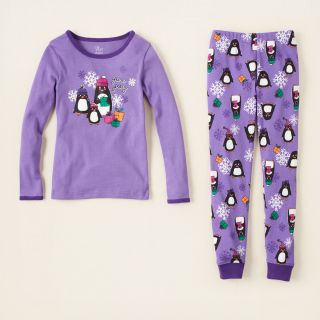 girl   sleep & underwear   penguin cotton pjs  Childrens Clothing 