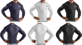 Wiggle  Under Armour Mens Heatgear Long Sleeve Tee  Compression Base 