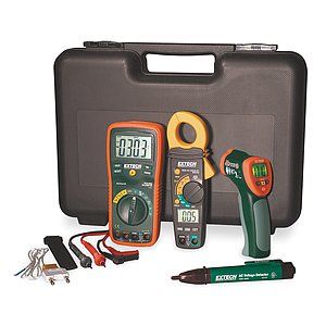 EXTECH INSTRUMENTS CORP Multimeter,Clamp Meter,Thermometer Kit   1LYP7 