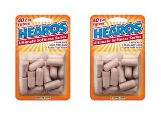 Hearos Ultimate Softness Bulk Pack Ear Plugs 20 Pair (Pack of 2 