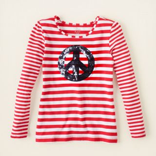 girl   striped sequin icon top  Childrens Clothing  Kids Clothes 