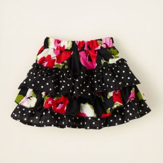baby girl   bottoms   flowers n dots tiered skirt  Childrens 