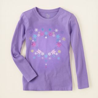 girl   graphic tees   snowflake heart graphic tee  Childrens 